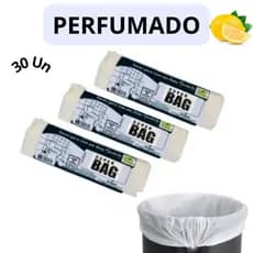 Saco De lixo Pra Banheiro Perfumado Essência de Limão 30 Unidades Barato