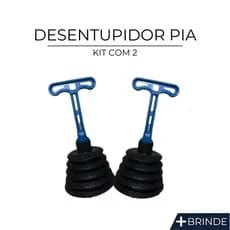 Desentupidor de pia kit com 2 unidades
