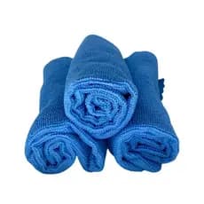 Pano Microfibra 3 Un Azul Limpeza Multiuso Flanela