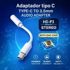 Adaptador Tipo C  para fone p2  3.5mm Áudio Fone de Ouvido 3.5 mm Compativel Android