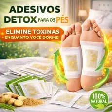 Adesivo Relaxante Detox para Pés Eliminador Toxinas Inchaço Alivio de Dores Bem Estar do Sono Saude