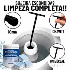 Chave T 10mm Pastilha Chave Longa Agitador Lavadora Máquina Lavar Brastemp Electrolux Universal