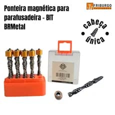 1UND/ 2 UNDS/ 3UNDS Ponteira para Parafusadeira - BIT - Cabeça comum- BR Metal