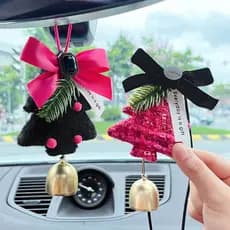 Espelho retrovisor do carro menina enfeites de carro