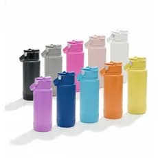 Garrafa Térmica TR-006 600ml Aço Inox com Protetor de Silicone