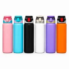 Garrafa Térmica MS-968 800ml Isolada Canudo Squeeze Quente E Frio