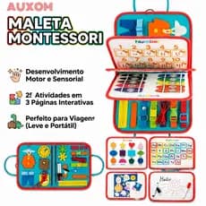 Montessori Sensory Busy Board 25 em 1 Brinquedo Sensorial para Bebê Para Toddlers Educativo