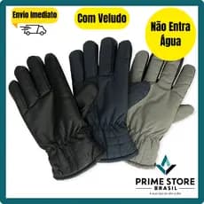 Luva Impermeável Não Molha Motoqueiro Inverno Térmica Lã Motoboy Entregador Não Entra Água