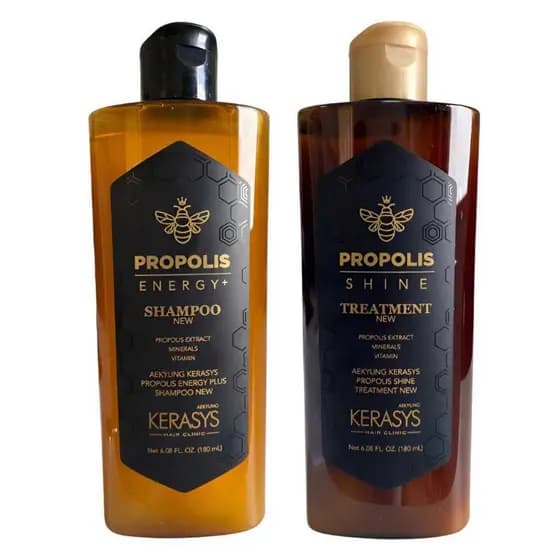 Kit Keravix Royal Propolis Shine + Energy Shampoo e Tratamento 400ml