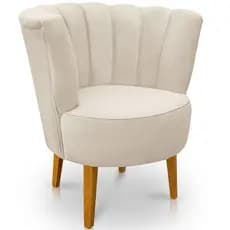 Poltrona Decorativa Estofada para Sala Petúnia Tecido Veludo