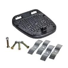 Kit Base + Parafusos + Roscas + Chapas - Para Baú 28/33/38/40 Litros - Marca Glider - Motos