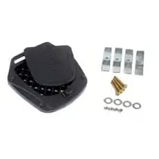 Kit Base de Baú de 46 / 48 litros Para Motos + Parafusos + Chapas + Roscas - Marca Glider