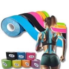 Bandagen elásticas musculares, 5cm x 5m, fita adesiva terapêutica, para alívio da dor e lesões esportivas