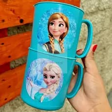 10-15-20 Canecas adesivadas Ana Elsa Princesas 450ml Para Festa lembrancinhas Presentes Aniversários