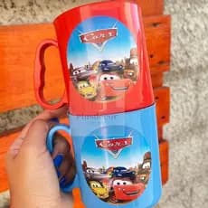 10-15-20 Caneca Adesivadas de Plástico Carros Para Festa lembrancinhas Presentes Aniversários Festa Crianças 450ml