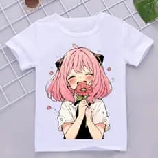 Camiseta camisa blua tshirt ANYA SPY X FAMILY anime mangá japones tendencia moda infantil juvenil