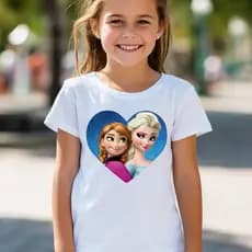 CAMISETA CAMISA BLUSA TSHIRT  DESENHO ANIMADO PRINCESA FROZEN OLAF ANNA ELSA MODA INFANTIL JUVENIL