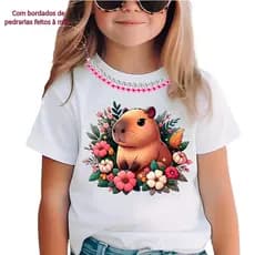 CAMISETA CAMISA BLUSA TSHIRT  INFANTIL DE LUXO CAPIVARA VARIOS MODELOS MODA INFANTIL E JUVENIL
