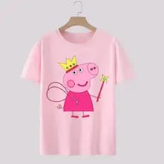 Camiseta camisa blusa tshirt  peppa pig george  escolar menina  menino em alta moda infantil juvenil