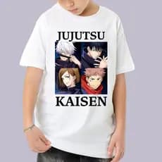CAMISA CAMISETA BLUSA INFANTIL JUVENIL UNISSEX JUJUTSU KAISEN ANIME JAPONES VARIOS MODELOS EM ALTA