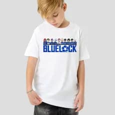 Camiseta  blusa desenho anime mangá one piece futebol blue lock menina menino moda infantil juvenil