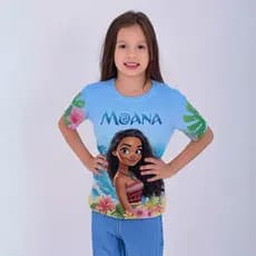 Blusa Infantil Roupa de Criança Unissex Premium - Moana