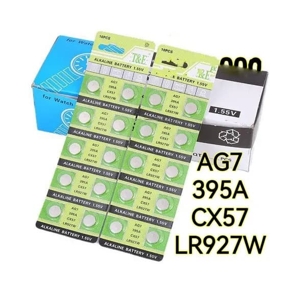 Bateria Botão AG7 395A CX57 LR927W Cartela C/10 unidades