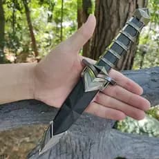 Mini Espada Maçônica Aço Inox Enfeite Coleção Bainha