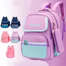 Mochila Escolar Infantil Criança  Com Estojo