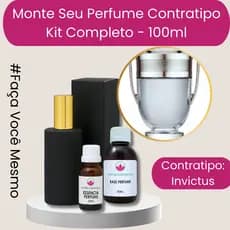 Kit Completo Contratipo Perfume Importado Premium - Alta Fixação - 100ml - Invicto