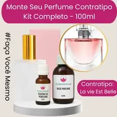 Kit Completo Contratipo Perfume Importado Premium - Alta Fixação - 100ml - La vie