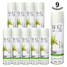 Kit 9 Un Shampoo a Seco Cabelos Oleosos Refrescante Neez 250mL