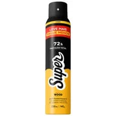 Desodorante Super Aerosol Wood Invisivel 72H De Proteção 250mL | Cimed