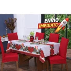 Toalha de Mesa Oxford Natalina Estampada – Envio Imediato
