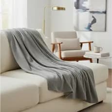 Manta para Sofá Xale Suede Luxo Toque Macio Decorativa 3 Tamanhos