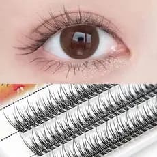 Extreme Beauty Cílios Tufos Sem Nó Com Volume de individuais cílios postiços Extensões de cílios tufinho naturais