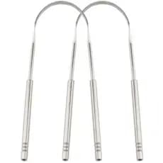 2 Peças Limpador De Língua Raspador De Língua Em Aço Inox Limpador De Lingua