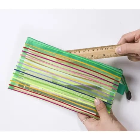 1 Unidades Estojo Multiuso Bolsinha Nylon Colorido Necessaire Promoção