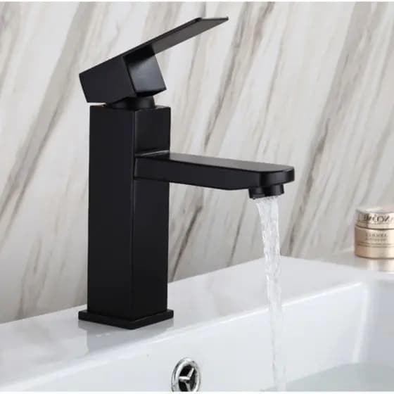Inox Torneira banheiro Alavanca Moderna Abs Luxo 1/4 De Volta Cromo Premium Monocomando