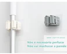 2 Pcs Suporte Vassouras E Rodo Suporte De Parede Fortalecer Gancho De Cozinha Banheiro Cabo Vassoura Cor Aleatória