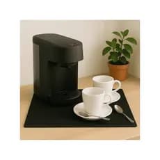 Tapete Antiderrapante para Café e Cafeteira Preto 70x30cm