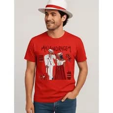 Camiseta Zé Pilintra Masculina Religiosa Feminina Umbanda Malandros Algodão Unissex Envio Imediato