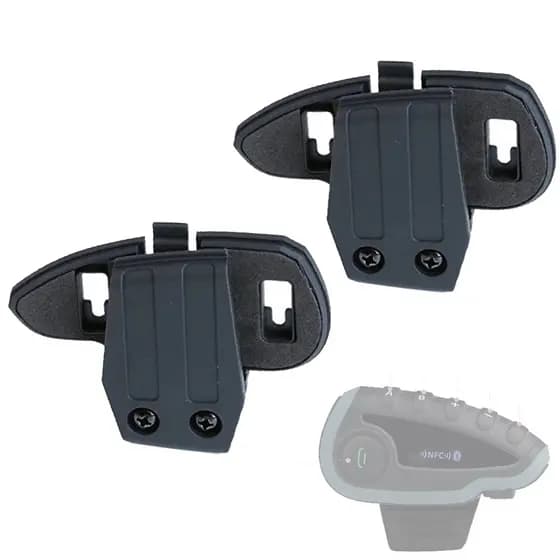 2 Suporte Compativel V8 InterComunicador de Moto Capacete