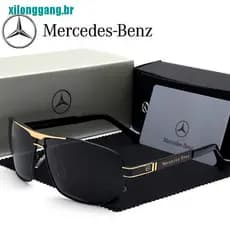 Novos Óculos De Sol Polarizados Mercedes Benz Para Homens Da Classic Metal Gang