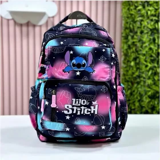 MOCHILA BOLSA GRANDE ESCOLAR STICHT ROSA para CRIANCAS JOVENS UNIXES