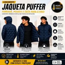 Jaqueta Bobojaco Bomber Masculina Nylon Pesado Forrada Térmica com Capuz Removível e Bolso com Ziper