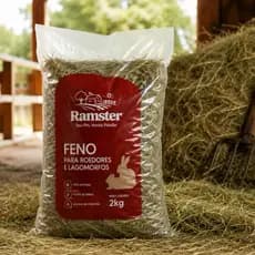 Feno 2Kg Embalado Ideal Para Roedores Qualidade Top 1