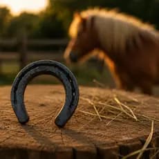 Mini Ferradura Usada Pônei 1 Unidade Sorte Decoração Cavalo Country Rústico
