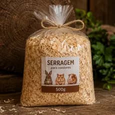 Serragem Para Roedores Animais 500g Embalado Conforto Ramster Coelho