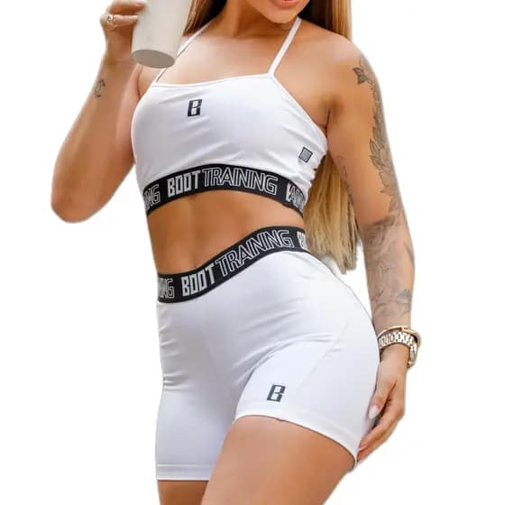 Conjunto Fitness Treino Top + Short Elastic Boot Training Edição B Academia Ginástica Crossfit